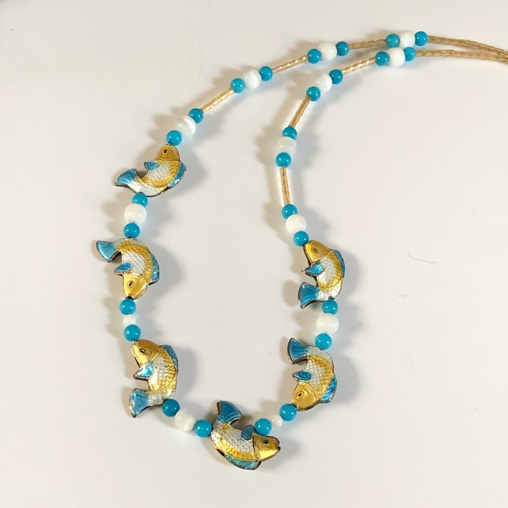 Exquisite Cloisonné Fish 🐠 Necklace!